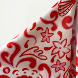 100% Linen Red, Pink & White Print 140 cm w $40 pm