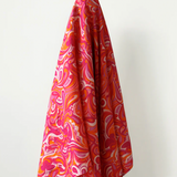 Pinky Dink Swirls 100% Linen Print 135 cm w 160 gsm $38pm