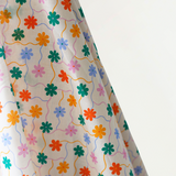All Summer Long Cotton Linen Multi Colour Flowers on a Vine Print 135 gsm $32.00 pm
