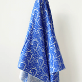 All Summer Long Cotton Linen Blue & White Flower Print 135 gsm $32.00 pm