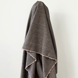 Black & Natural Stripe Viscose Melton 390 gsm $36 pm