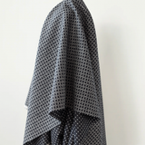 ID:536 Oh Sew Peru: Black Grid 80% Alpaca 20% Wool 300 - 320 gsm 150 cm w $48 pm
