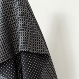 ID:536 Oh Sew Peru: Black Grid 80% Alpaca 20% Wool 300 - 320 gsm 150 cm w $48 pm