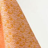 Autumn Vibes 100% Linen Orange & Pink Sprigs 140 cm wide $38 pm