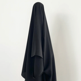 Black 100% Silk Crepe de Chine 18 Momme $49 pm - Oeko-Tex Certified.
