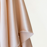Champagne Sandwashed Silk Satin 19 Momme $69 pm