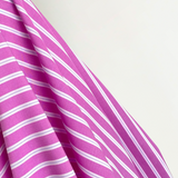 Frankie Bubblegum & White Stripe 100% Cotton 98 gsm $28pm