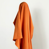 Orange 100% Cotton Semi-brushed Sweatshirting OEKO Tex & GOTS Certified $28 pm