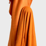 Orange 100% Cotton Semi-brushed Sweatshirting OEKO Tex & GOTS Certified $28 pm