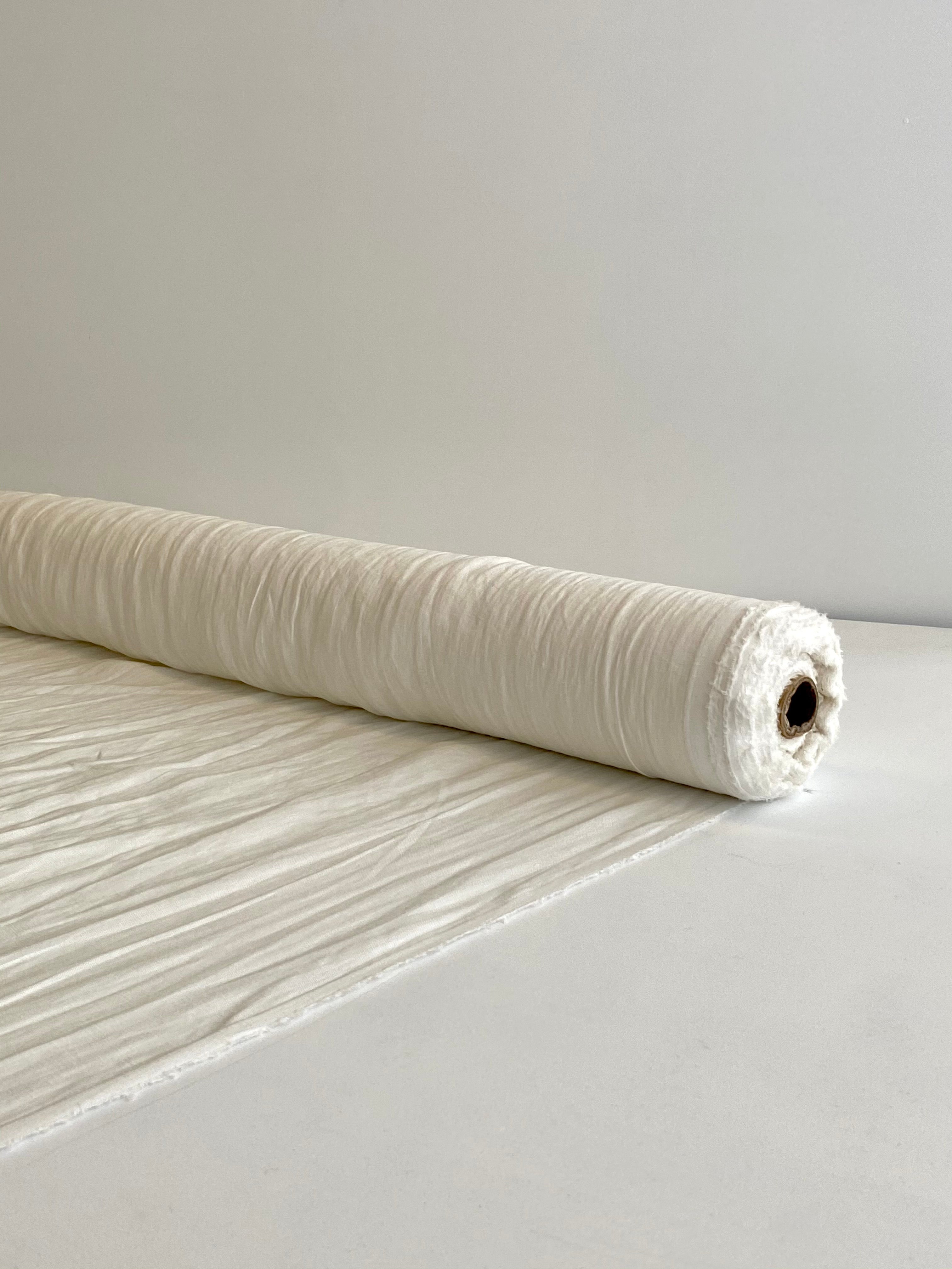 Ivory Prewashed 100% Linen fabric