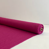 Magenta Prewashed 100% Linen fabric