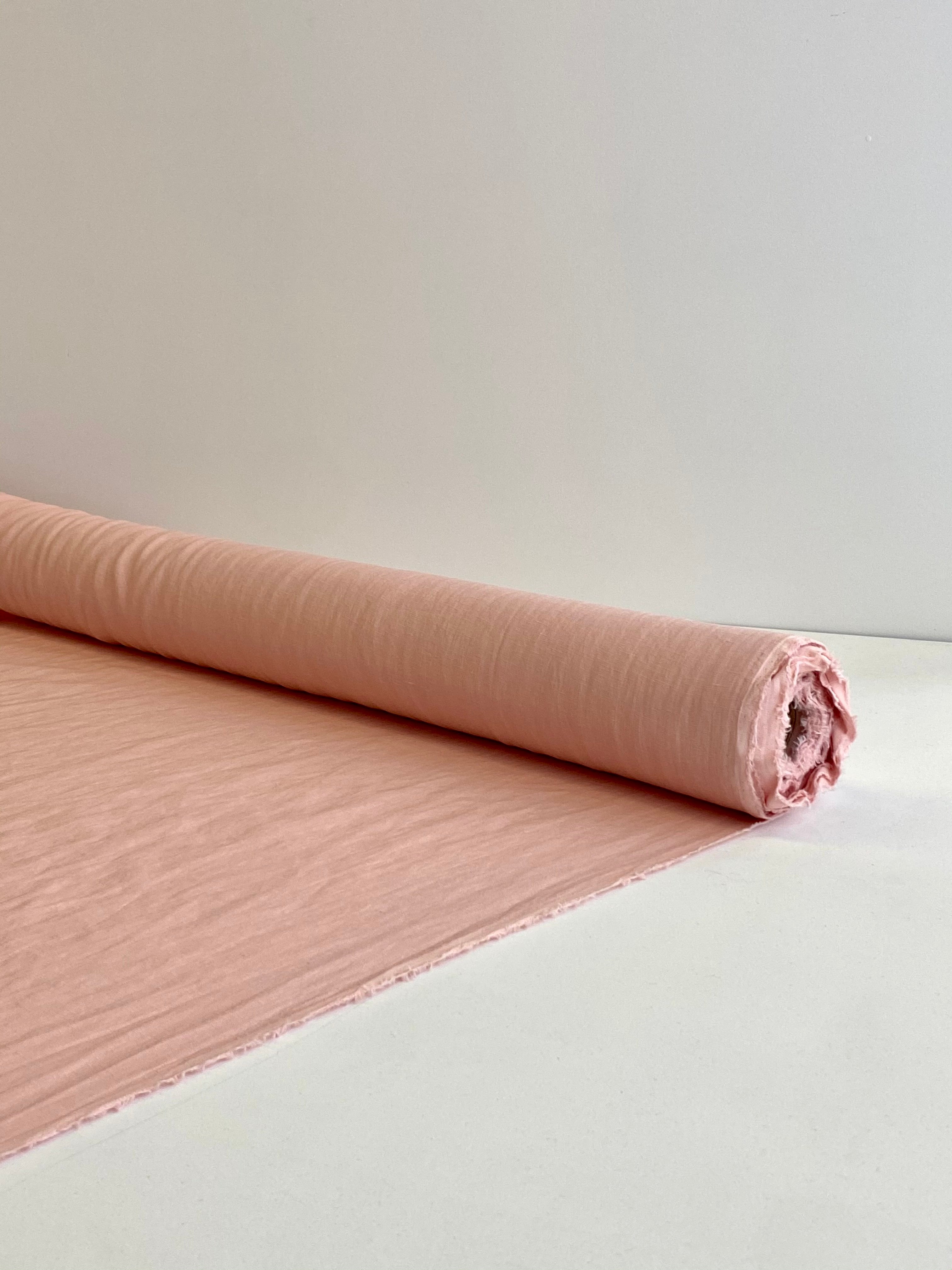 Pink Lemonade Prewashed 100% Linen fabric