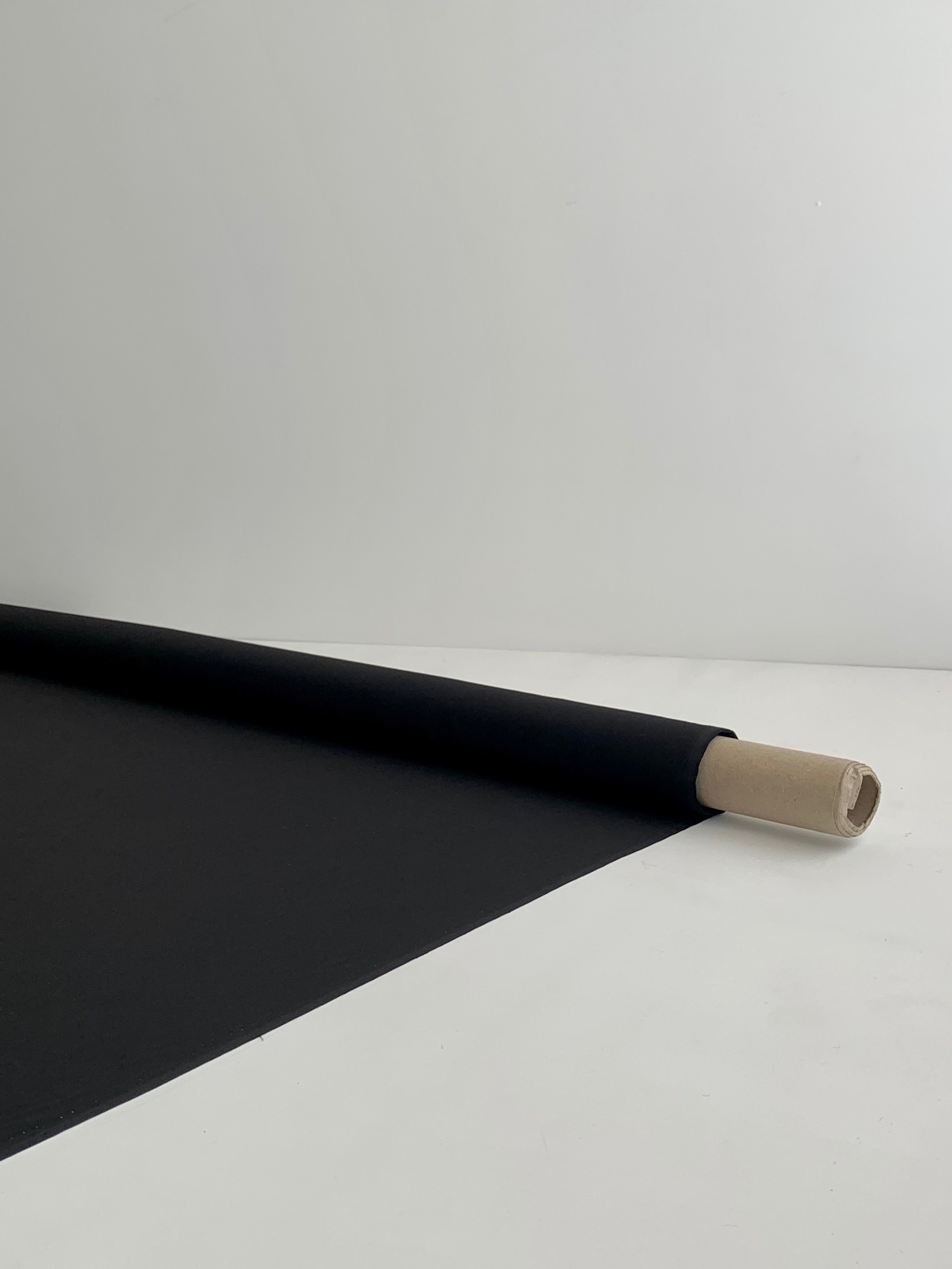 Black 100% Silk Crepe de Chine fabric