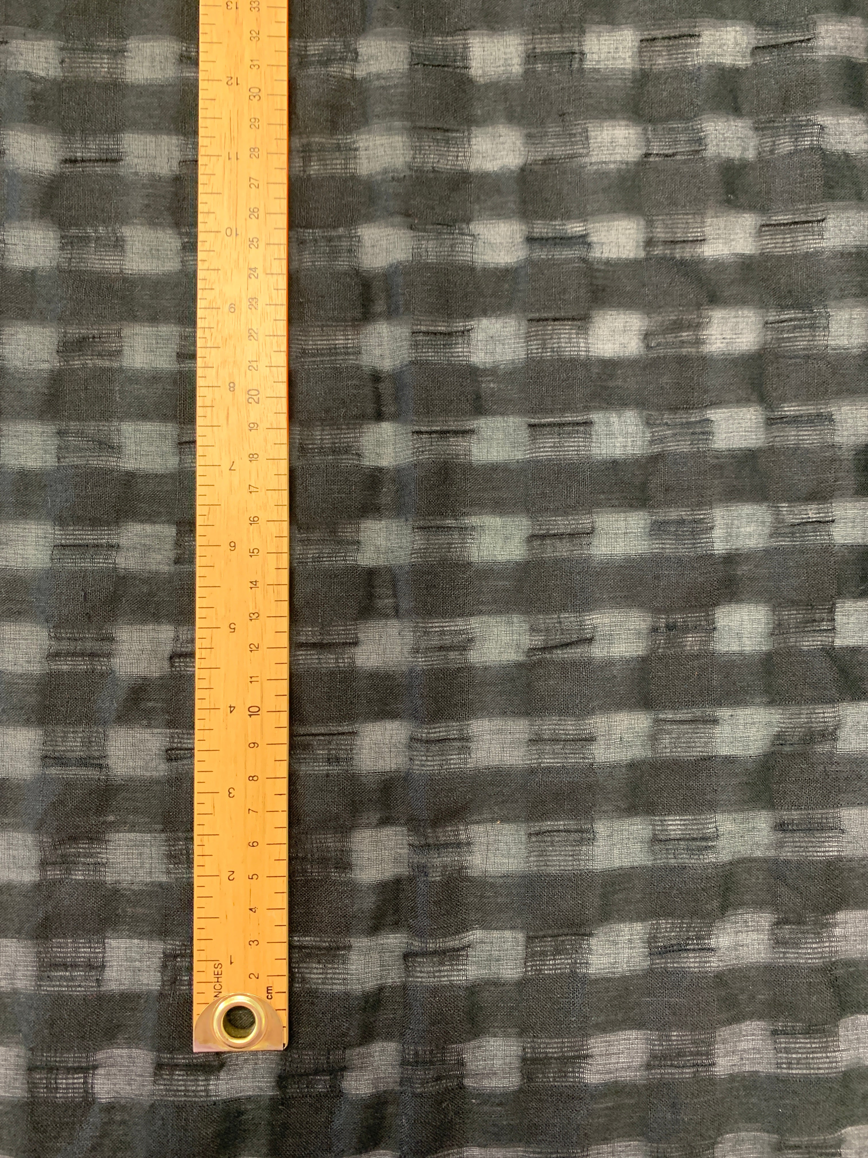 Black Cotton Linen fabric