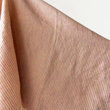 Summer Love: 100% Linen Peach Check 130 gsm $40 pm