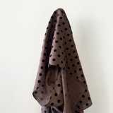 Summer Love: 100% Linen Chocolate Spot 130 gsm $40 pm