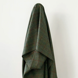 100% Wool English Tweed Green Multicolour Check $85.00 pm