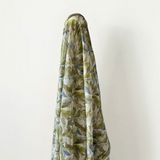 Deadstock Sale: 100% Cotton Blue & Green Print 150 cm 70 gsm w $12 pm