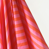 All Summer Long 100% Cotton Pink & Orange Stripe Print 148 cm wide $29 pm