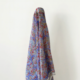 Deadstock Sale: 100% Cotton Voile Blue Yellow & Red Print 150 cm 70 gsm w $12 pm