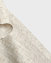 Load image into Gallery viewer, Natural Herringbone Look 55% Linen 45% Cotton 220 gsm $42 pm
