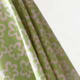 All Summer Long 100% Cotton Pale Pink & Green Flower Print 148 cm wide $29 pm