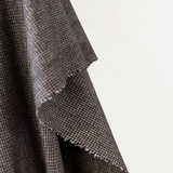 Black & Natural Houndstooth Wool Viscose Melton 390 gsm $36 pm