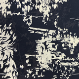 Deadstock Sale: 100% Cotton Voile Navy & White Tree Print 150 cm 70 gsm w $12 pm