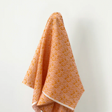 Autumn Vibes 100% Linen Orange & Pink Sprigs 140 cm wide $38 pm