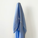 Summer Love: 100% Linen Baby Blue Check 130 gsm $40 pm