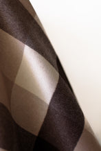 Load image into Gallery viewer, Doubled Sided Brown Check 100% Wool Blend 150 cm w $55 pm
