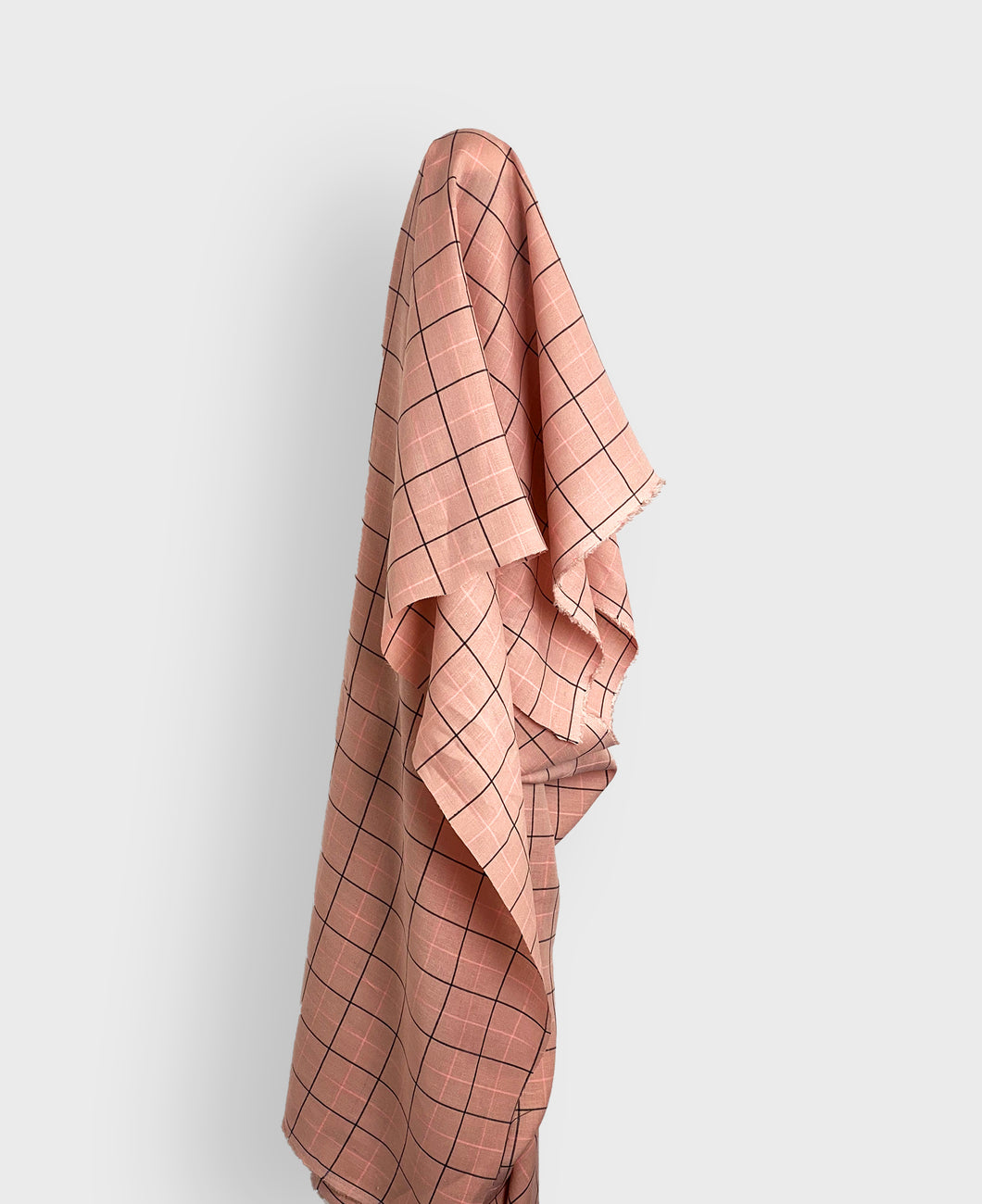Blush Check 100% Linen 125 gsm was $45 pm now $30 pm