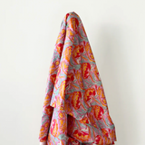 Pink & Orange Poppies Print 100% Cotton 145 cm 115 gsm $29 pm