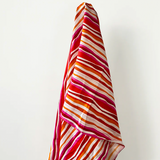 Multi Colour Samba Stripe 100% Linen, 140 cm w, 145 gsm $40