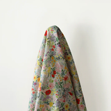 Summer Love: 100% Linen, Cottage Garden Print 140 cm w, 145 gsm $40