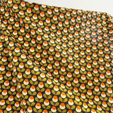 Happy Stems Olive & Orange 100% Cotton 145 cm 100 gsm $29 pm