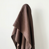 Doris: Chocolate 100% Prewashed Linen 200 gsm $38.00 pm