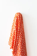 Load image into Gallery viewer, Summer Vibes 100% Cotton Lawn Orange &amp; Pale Peach 142 cm wide $28 pm
