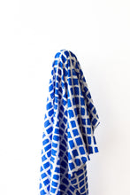 Load image into Gallery viewer, Summer Vibes 100% Cotton Blue &amp; White Check 142 cm wide $28 pm
