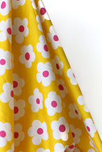 Load image into Gallery viewer, Summer Vibes 100% Cotton Yellow Flower Power 142 cm wide $28 pm
