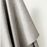 Light Grey Marle Wool Viscose Melton 390 gsm $36 pm