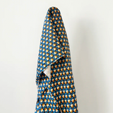 Happy Stems Blue & Orange 100% Linen 140 cm w 190 gsm $40 pm