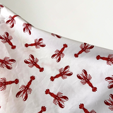 Paprika Lobsters Print 100% Cotton 145 cm 115 gsm $29 pm - On Order