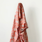 Apricot & White Botanical Print 100% Cotton 145 cm 115 gsm $29 pm
