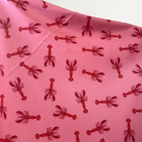 Paprika & Pink Lobsters Print 100% Cotton 145 cm 115 gsm $29 pm
