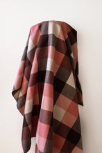 Load image into Gallery viewer, Doubled Sided Pink Check 100% Wool Blend 150 cm w $55 pm

