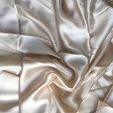 Champagne Sandwashed Silk Satin 19 Momme $75 pm