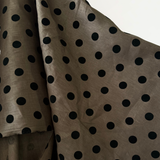 Summer Love: 100% Linen Chocolate Spot 130 gsm $40 pm