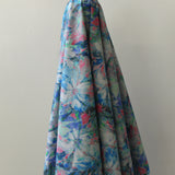 Summer Love: 100% Cotton Impressionist Blue Floral Print $29 pm