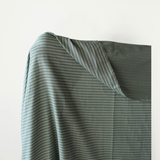 Summer Love: Sage Double Gauze Double Sided Cotton Stripe 140 cm w, 132 gsm $20 pm